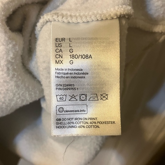 H&M Mountain Peaks hoodie. Men’s large. Like new. - Picture 5 of 6